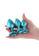 Rear Assets Metal Anal Plugs 2-Piece Kit