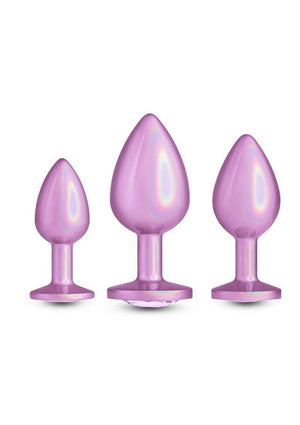 Rear Assets Trainer Pearlescent Metal Anal Plugs 3-Piece Kit
