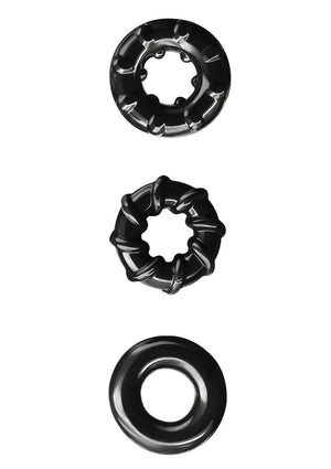 Renegade Dyno Rings Super Stretchable Cock Rings 3pc Set