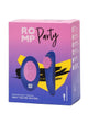 Romp Party Rechargeable Silicone Clitoral Vibrator with Remote - Blue/Pink