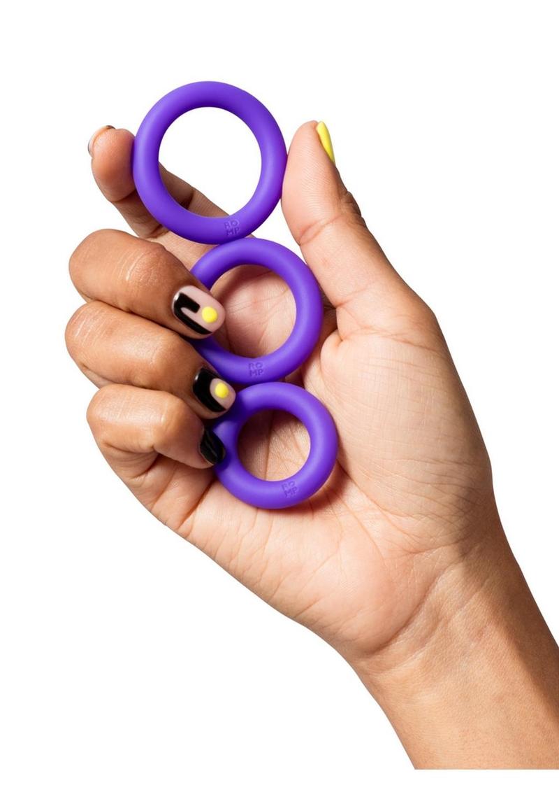 ROMP Remix Trio Silicone Cock Rings 3pc Set