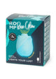 Romp Rose Glow Rechargeable Silicone Glow In The Dark Air Clitoral Stimulator - Blue