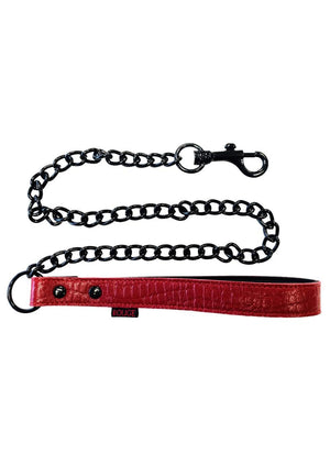 Rouge Anaconda Lead with Metal Chain
