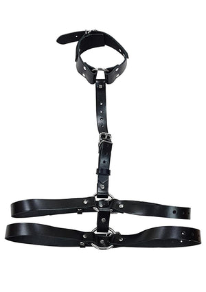 Rouge Female Leather Body Harness