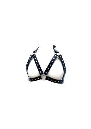 Rouge Leather Female Chest Harness