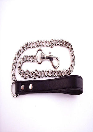 Rouge Leather Lead Chain with Trigger Hook