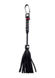 Rouge Leather Mini Flogger - Black