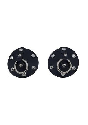 Rouge Leather Studded Nipple Covers Adhesive