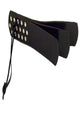 Rouge Leather Three Flap Paddle - Black
