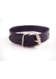 Rouge O-Ring Studded Adjustable Leather Collar