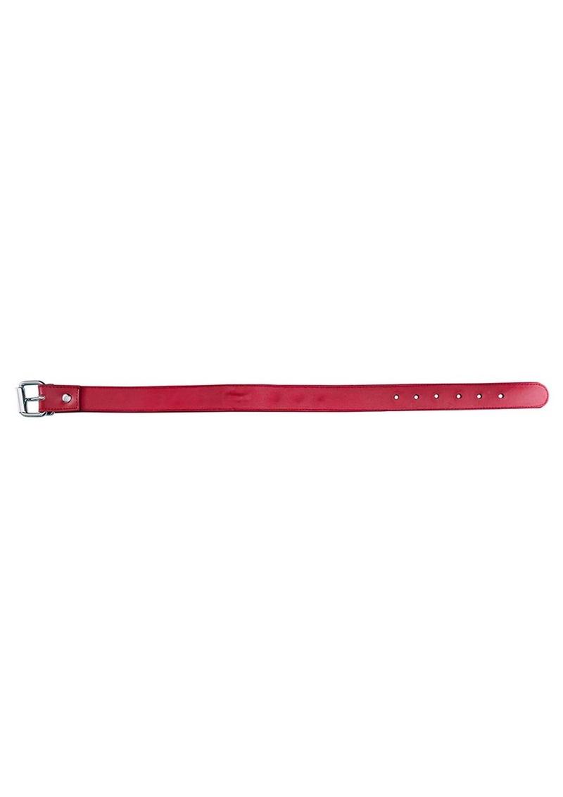 Rouge O-Ring Studded Adjustable Leather Collar