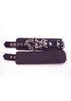 Rouge Plain Leather Adjustable Wrist Cuffs