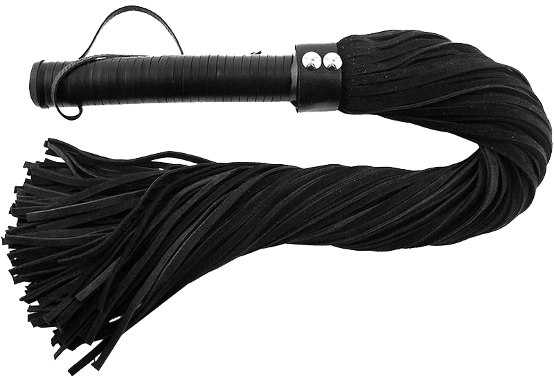 Rouge Suede Flogger with Leather Handle