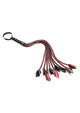 Saffron Braided Flogger - Black/Red