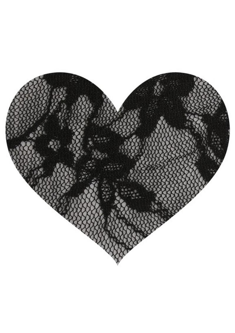 Peekaboo Satin and Lace Hearts Pasties