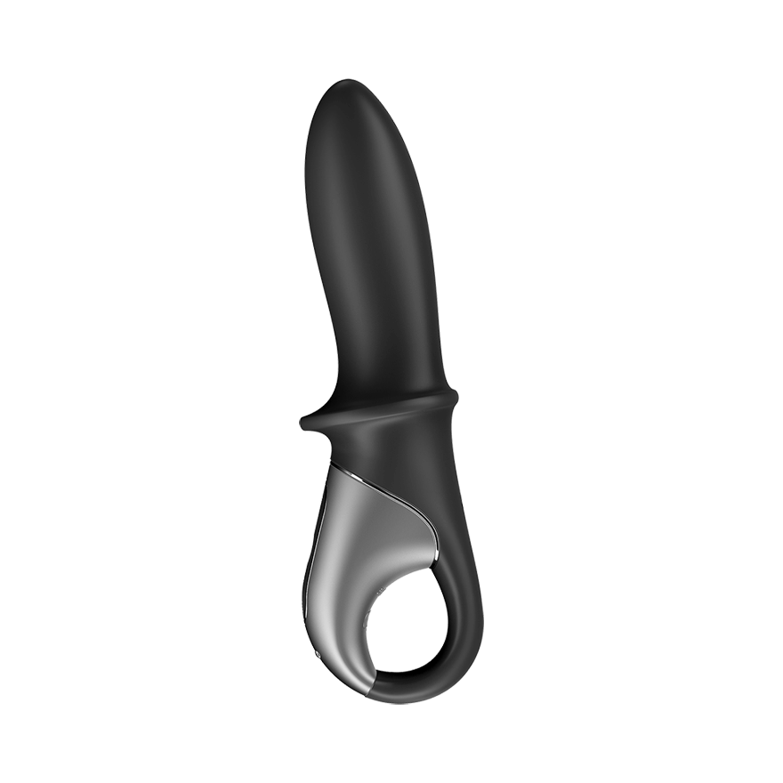 Satisfyer Hot Passion side view showing the curved shaft