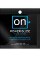 Sensuva On Power Glide For Him single-use 3ml foil packet, black with blue On logo
