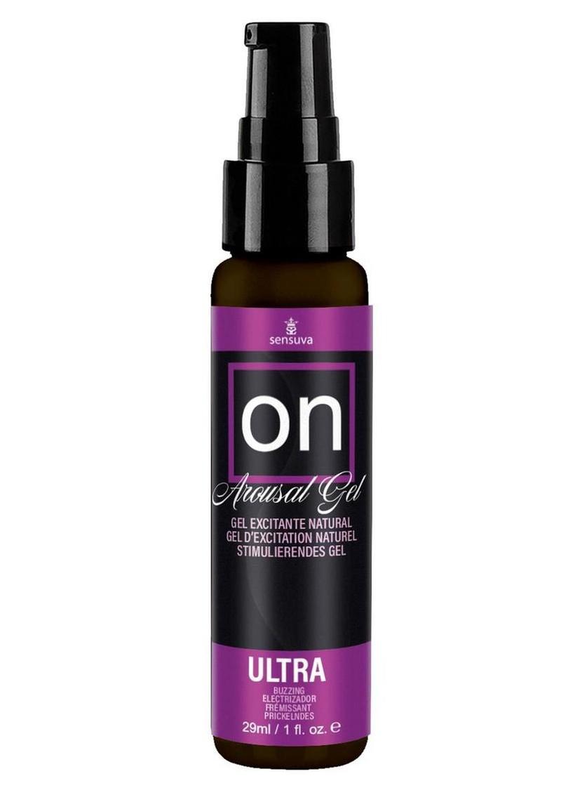 Sensuva ON Ultra Arousal Gel 1 oz pump bottle, front label