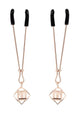 Sex and Mischief Brat Pearl Nipple Jewelry - Rose Gold/White