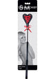 Sex and Mischief Heart Beat Crop - Black/Red