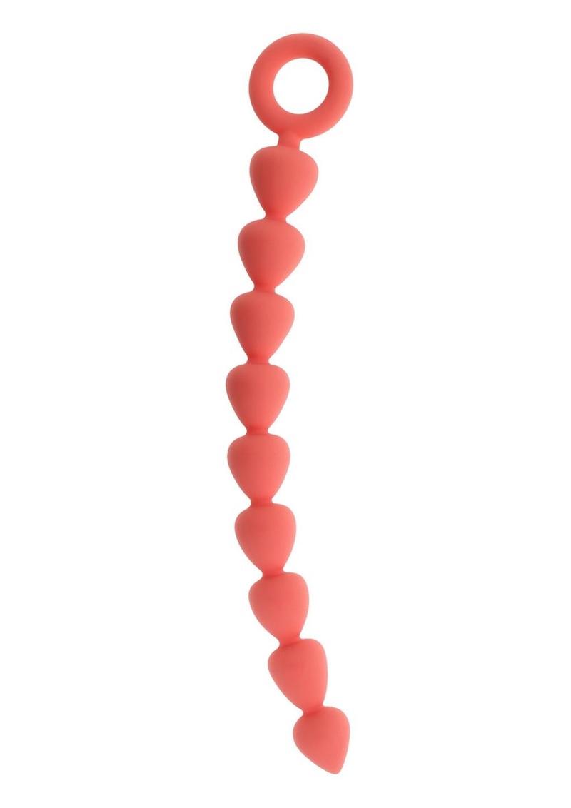 Sex and Mischief Peaches N Cream Silicone Anal Beads