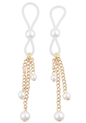 Sex and Mischief Pearl Nipple Ties