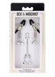 Sex and Mischief Shadow Bell Nipple Clit Jewelry - Black/Silver
