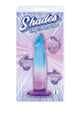 Shades G-Spot Dildo with Suction Cup - Blue/Purple - 6.25in