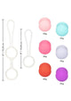 Kegel holders and weights with size and weight labels