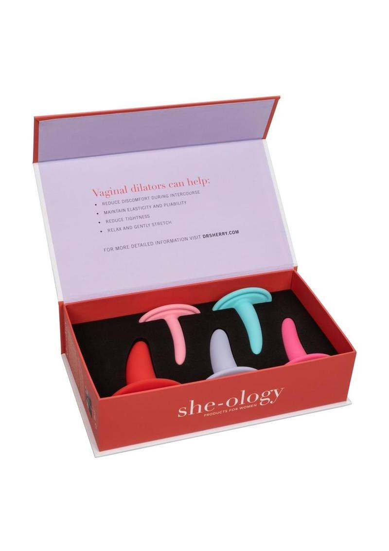 She-Ology Silicone Wearable Vaginal Dilator 5 Piece Set
