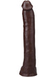 Signature Cocks Ultraskyn Hollywood Cash Dildo – chocolate, front view