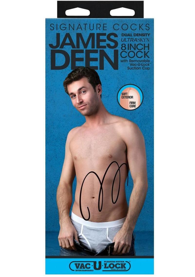 Signature Cocks Ultraskyn James Deen Dildo – vanilla, packaging
