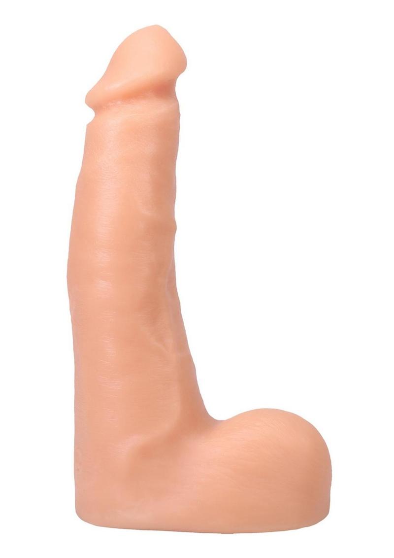 Signature Cocks Ultraskyn Maximo Garcia Dildo – vanilla, angled view