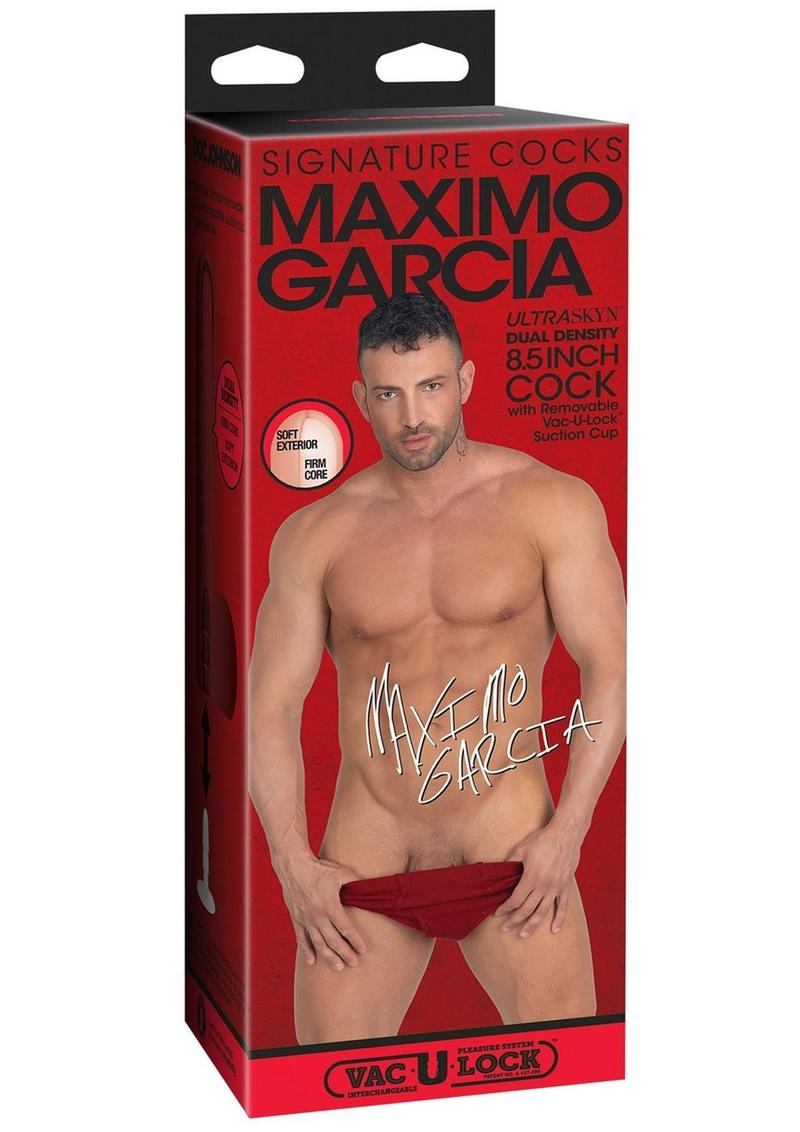Signature Cocks Ultraskyn Maximo Garcia Dildo – vanilla, packaging