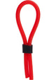 Silicone Stud Lasso Cock Ring - Red