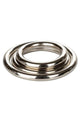CalExotics Silver Solid Metal Cock Rings 3 Piece Set