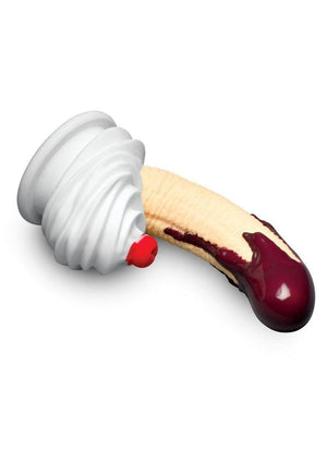 Simply Sweet Chocolate Dipped Banana Split Silicone Dildo