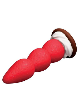 Simply Sweet Strawberry Sweet Cream Premium Silicone Dildo