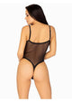 Snap Crotch Mesh Cami Bodysuit