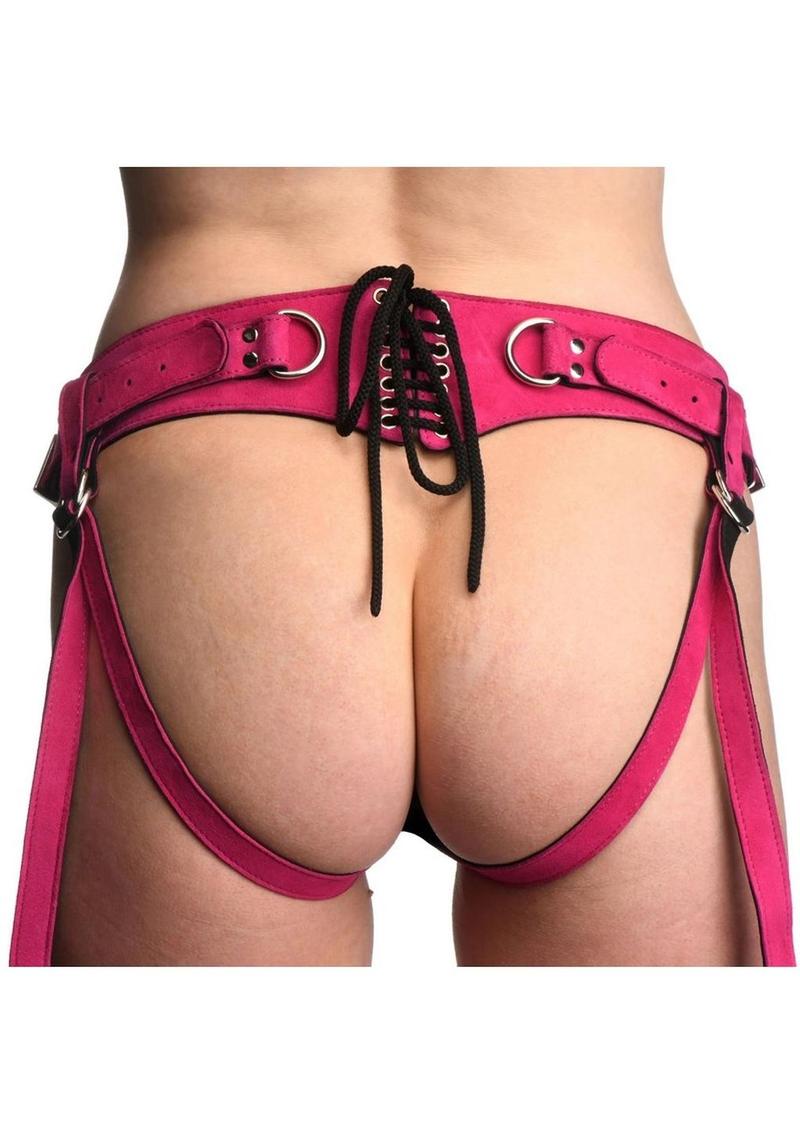 Strap U Bodice Deluxe Leather Harness with O-Ring