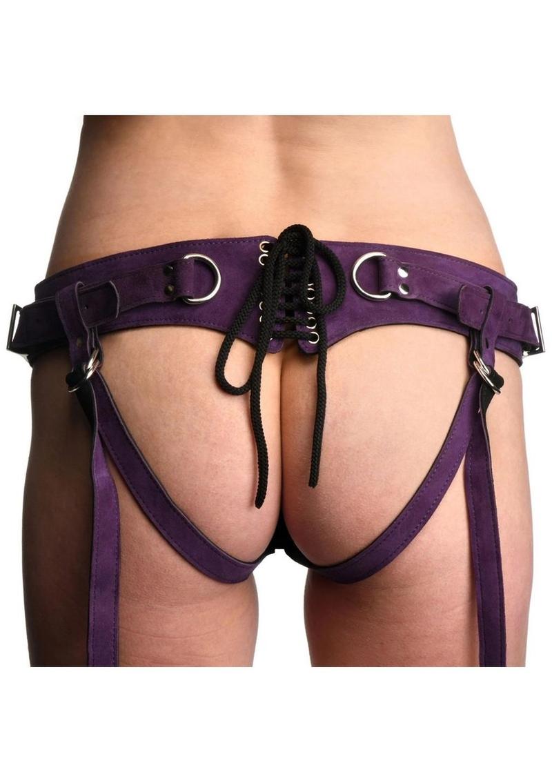 Strap U Bodice Deluxe Leather Harness with O-Ring