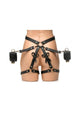 Strict Bondage Harness with Bows PU Leather Set