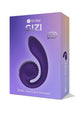 SVibe Snail Gizi dual G-spot vibrator in purple, retail packaging