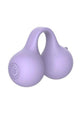 SVibe Snail Twinn app finger vibrator in lilac, front view of the two soft clit hugging bulbs