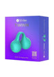 SVibe Snail Twinn app finger vibrator in teal, retail packaging