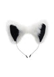 Tailz White Fox Tail Silicone Plug with Ears Set