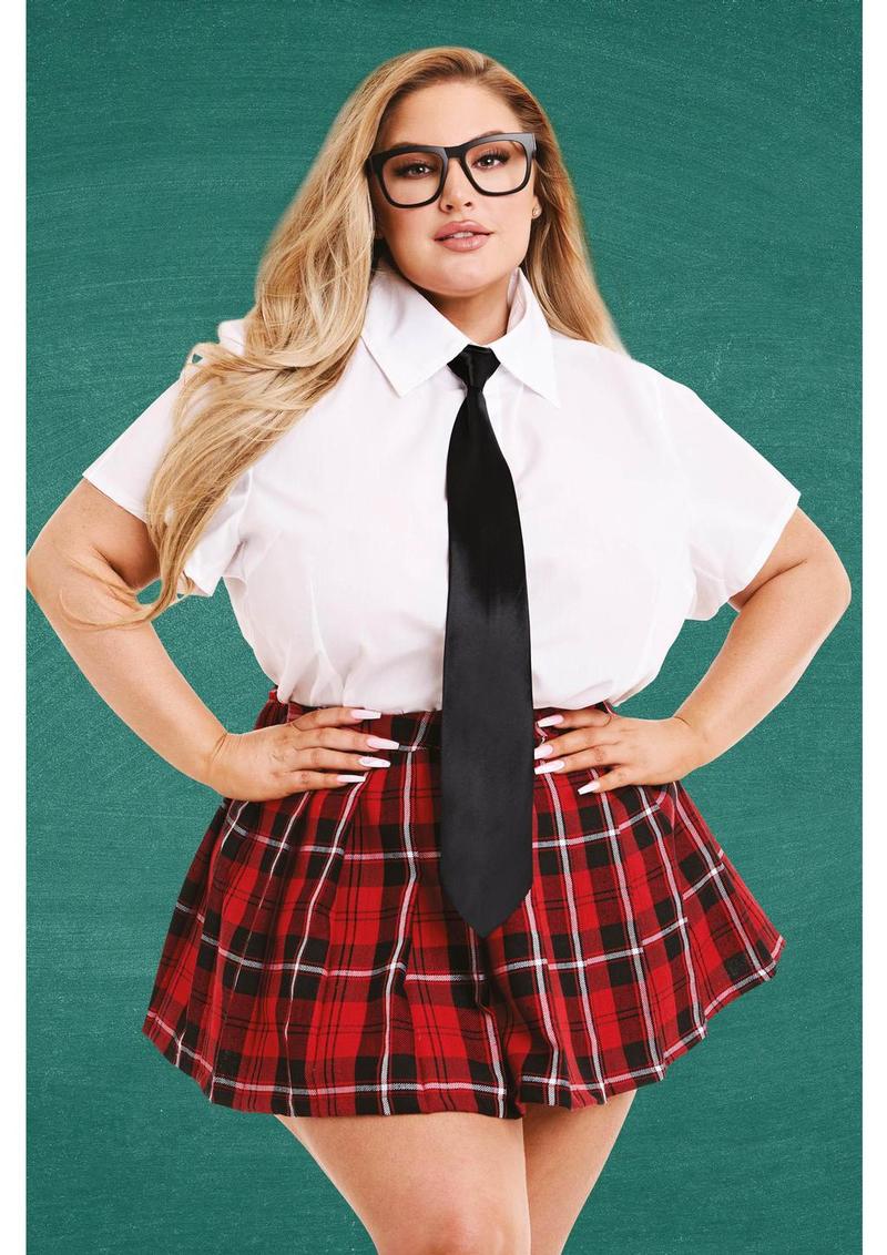 Teacher's Pet Private School Girl Sweetheart Costume 4pc Set