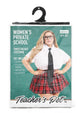 Teacher's Pet Private School Sweetheart Costume - Red/White - Queen - 4 Piece