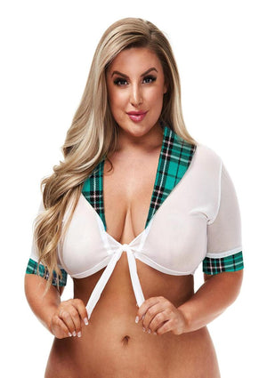 Teacher's Pet Plus Size Schoolgirl Top