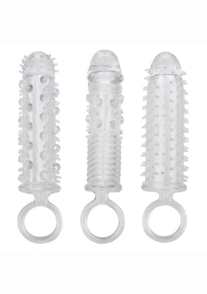 CalExotics 3 Piece Textured Penis Extension Set